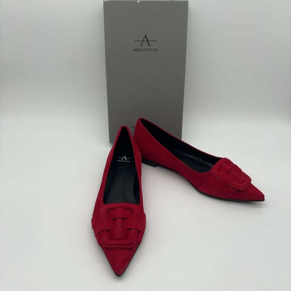 Aquatalia Waterproof Suede Flat